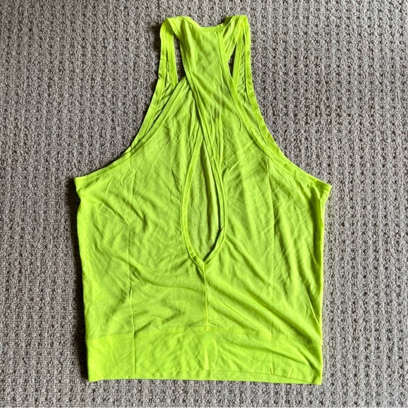 Neon green yellow workout tank top - NWOT - Picture 2 of 6